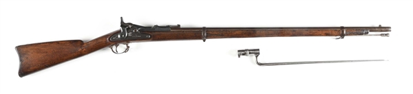 (A) SCARCE EARLY U.S. SPRINGFIELD MODEL 1868 SINGLE SHOT TRAPDOOR RIFLE.