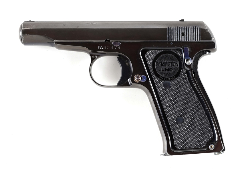 (C) REMINGTON MODEL 51 .32 ACP SEMI AUTOMATIC PISTOL WITH BOX.