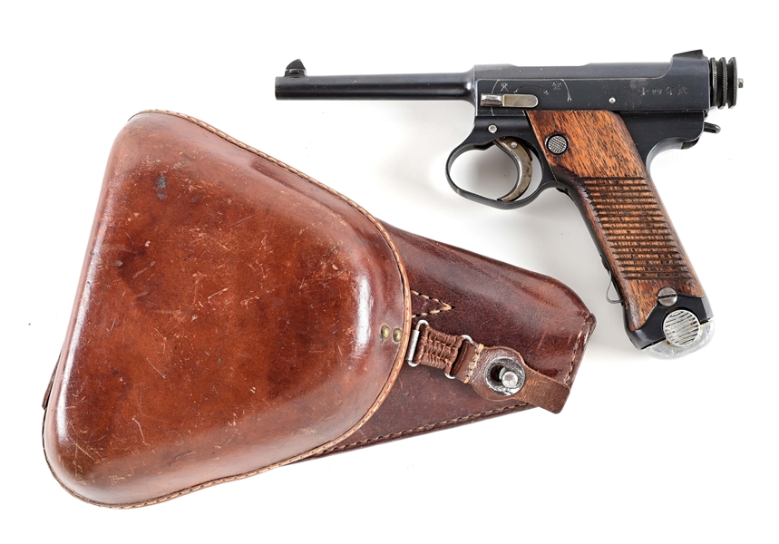 (C) KOKUBUNJI TYPE 14 NAMBU SEMI AUTOMATIC PISTOL WITH HOLSTER.