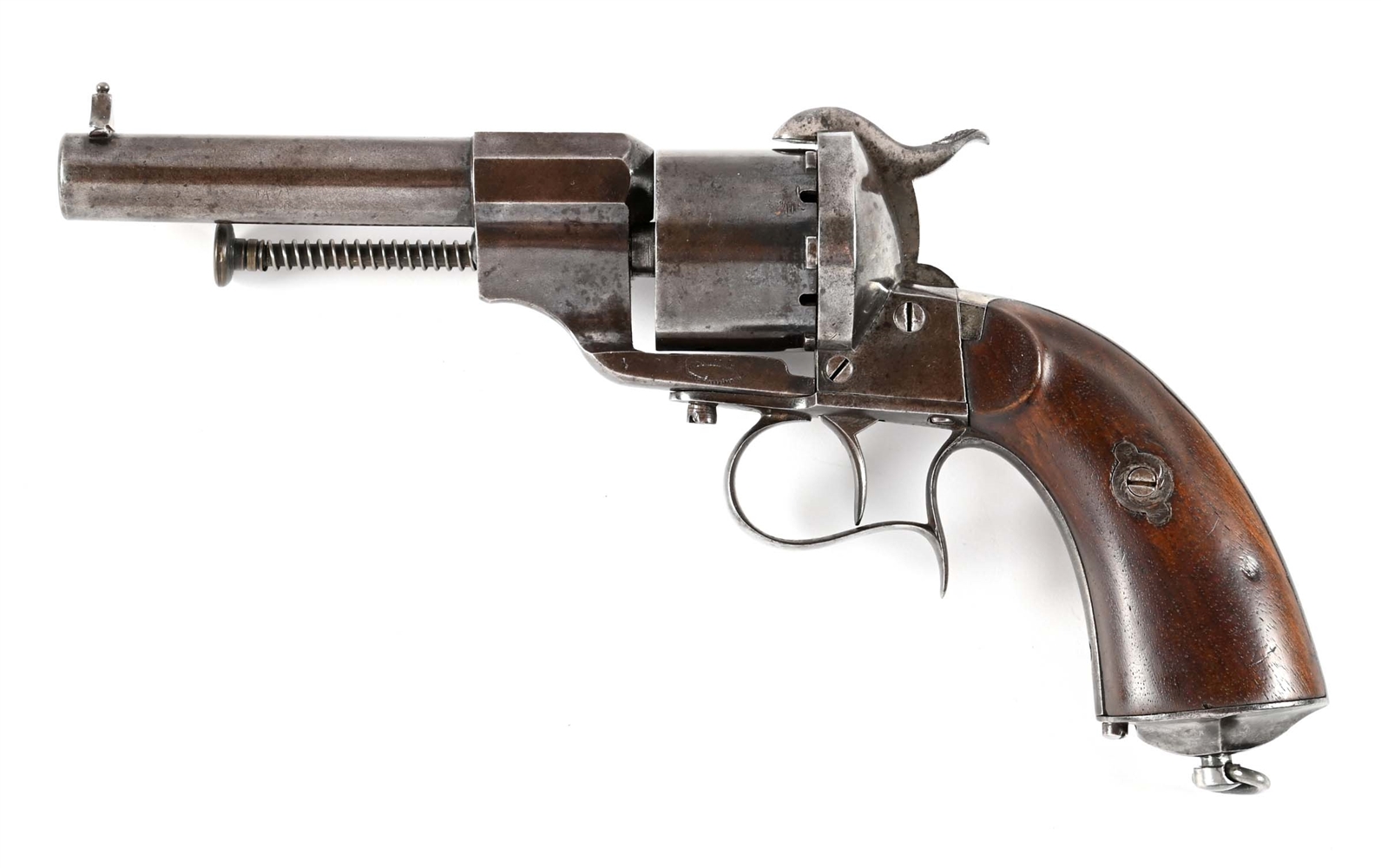 (A) LEFAUCHEUX CAVALRY MODEL 1854 PINFIRE REVOLVER.