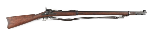 (A) US SPRINGFIELD MODEL 1888 TRAPDOOR RIFLE.