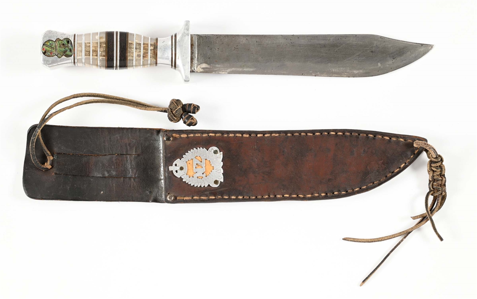 NEW ZEALAND WWII THEATER MADE FIGHTING KNIFE.