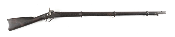 (A) US SPRINGFIELD MODEL 1861 PERCUSSION RIFLED MUSKET.