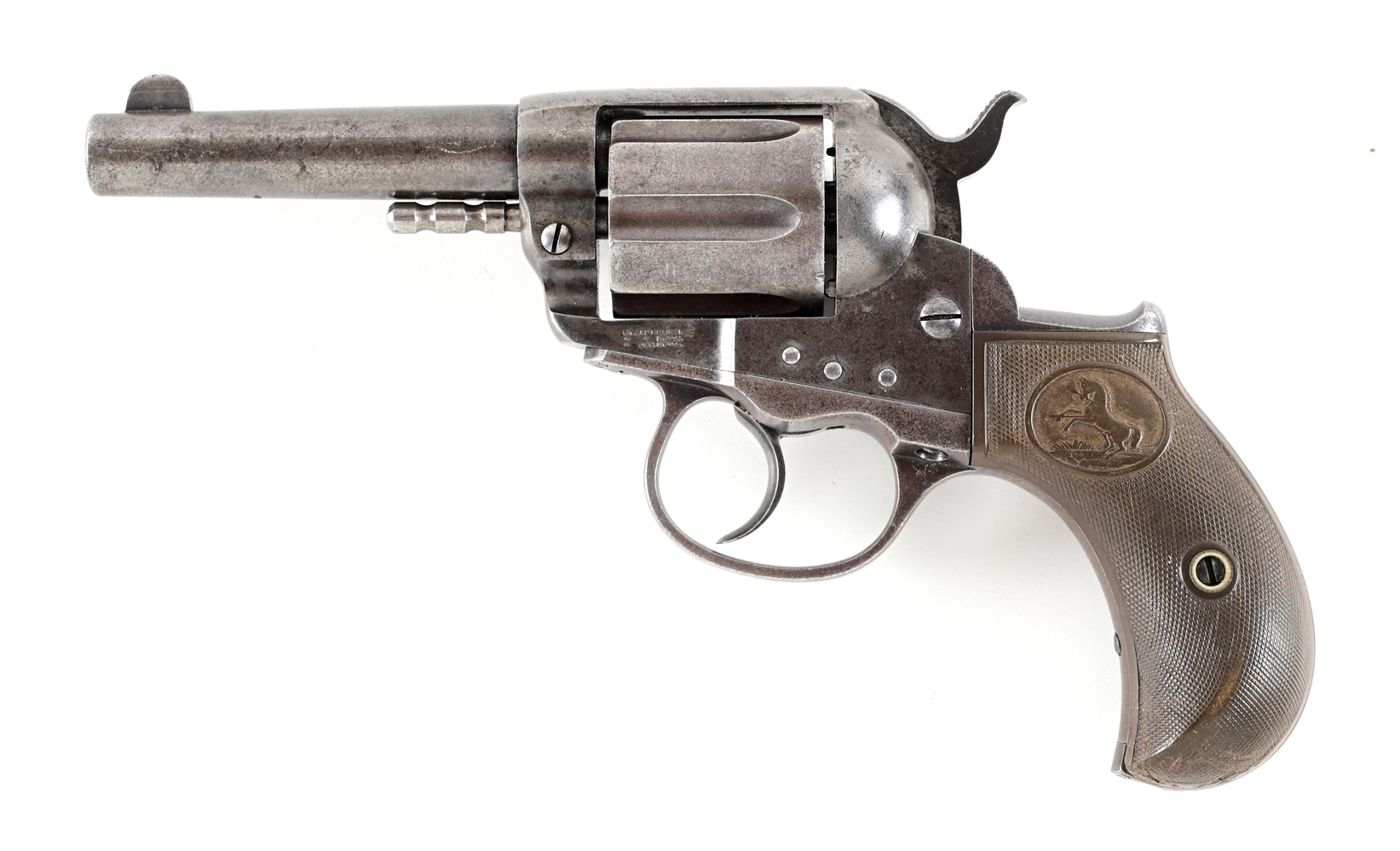 (A) COLT MODEL 1877 LIGHTNING .38 DOUBLE ACTION REVOLVER (1887).