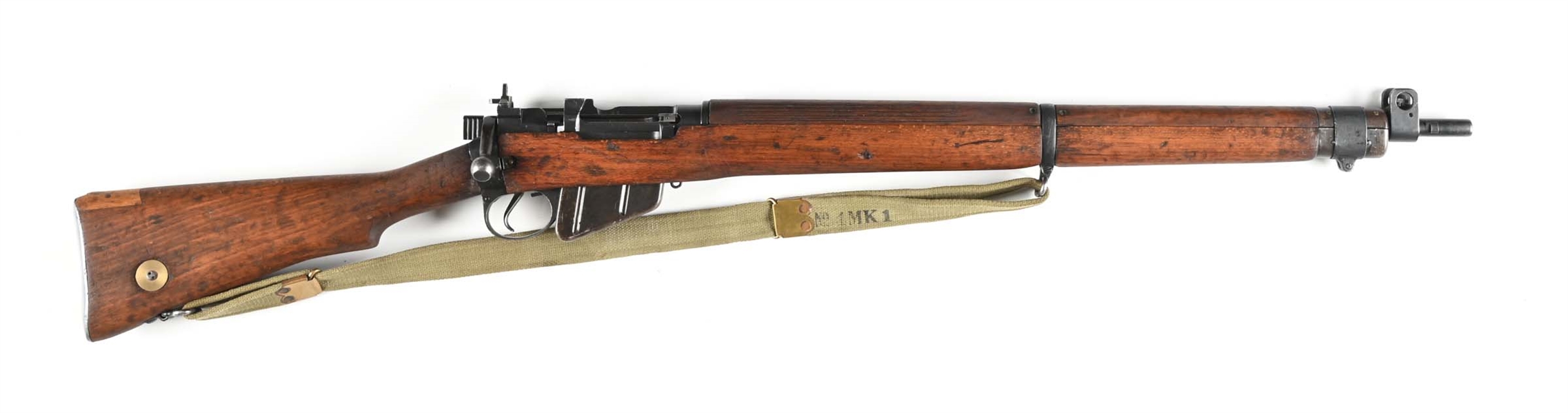 (C) LEE ENFIELD NO. 4 MK1 BOLT ACTION RIFLE.