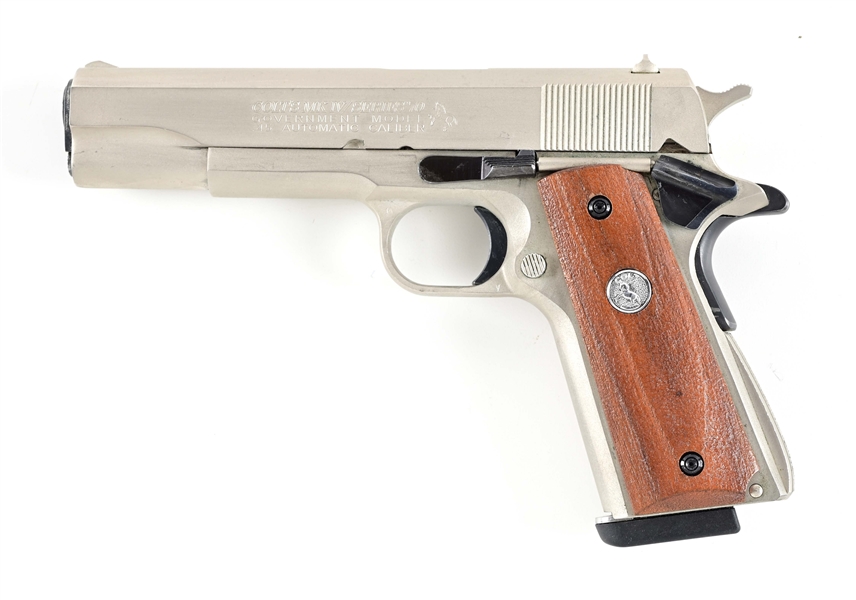 (M) COLT GOVERNMENT SERIES 70 MODEL 1911A1 .45 ACP SEMI-AUTOMATIC PISTOL.