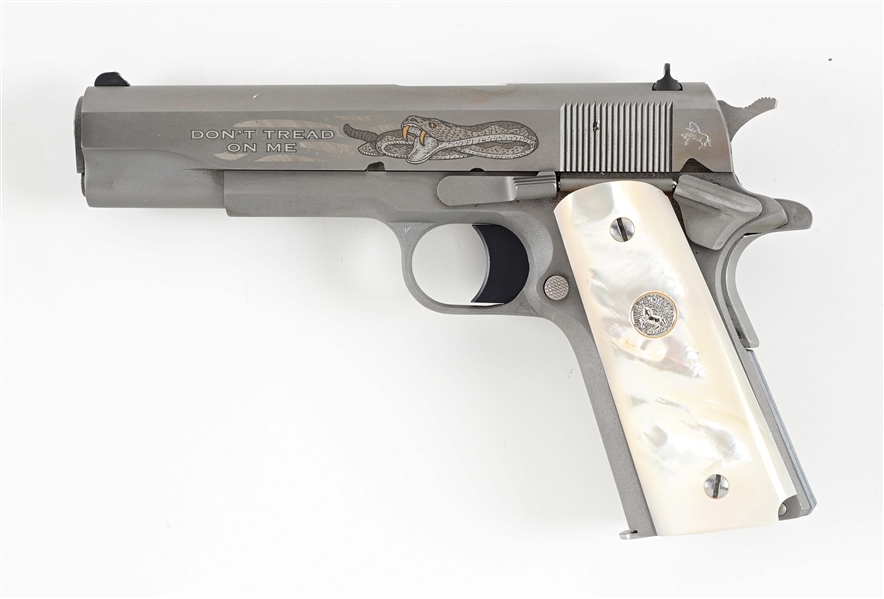 (M) COLT SERIES 80 GOVENRMENT MODEL 1911A1 .45 ACP SEM-AUTOMATIC PISTOL WITH CASE.