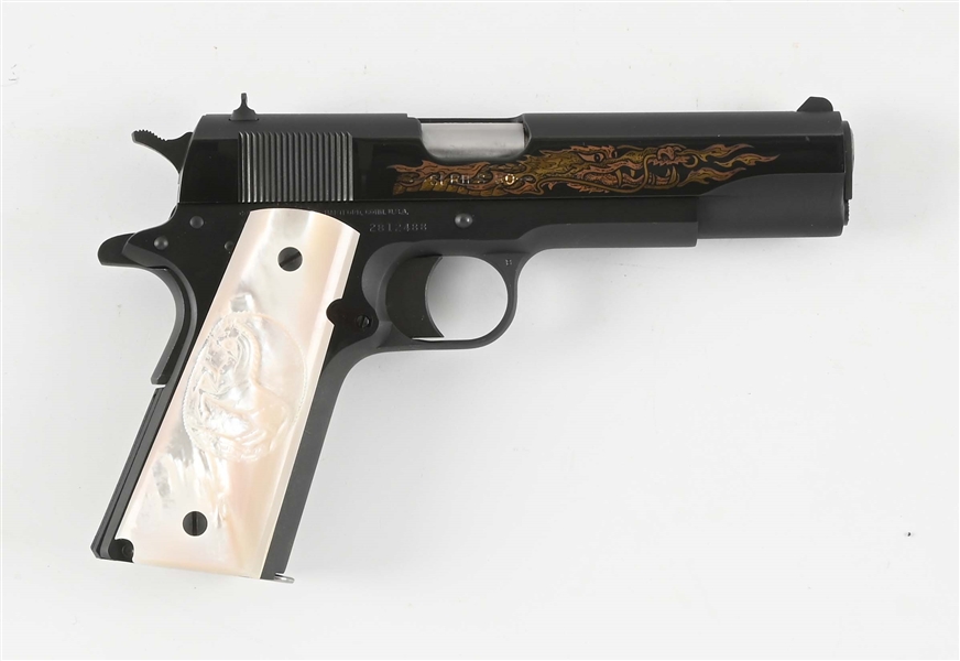 (M) LEW HORTON "DOUBLE DRAGON" COLT 1991/1911 .45 ACP SEMI-AUTOMATIC PISTOL WITH BOX.