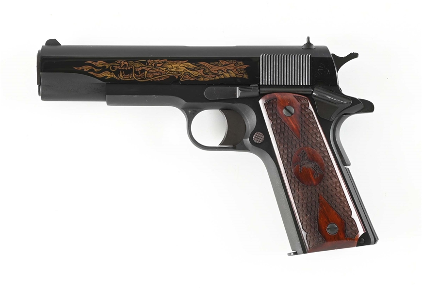 (M) COLT 1991A1 "DOUBLE DRAGON" SPECIAL EDITION .45 ACP SEMI-AUTOMATIC PISTOL WITH BOX.