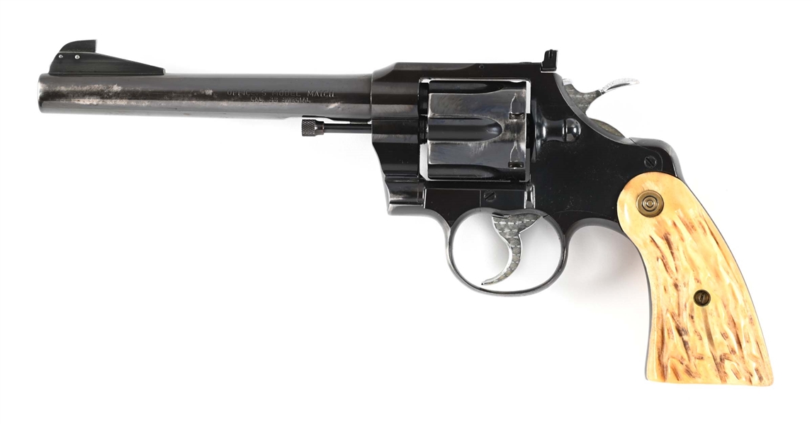 (M) COLT OFFICERS MODEL MATCH DOUBLE ACTION REVOLVER, 5TH ISSUE (1953).