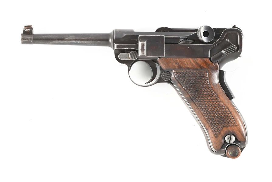 (C) DWM MODEL 1900 COMMERCIAL LUGER SEMI AUTOMATIC PISTOL.