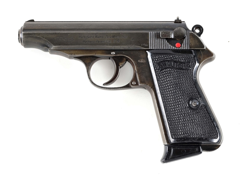 (C) NAZI STAMPED GERMAN WALTHER MODEL PP SEMI AUTOMATIC PISTOL.