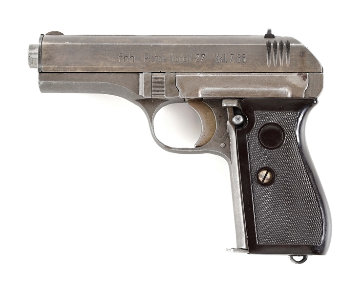 (C) LATE WAR FNH CODE CZ MODEL 27 SEMI AUTOMATIC PISTOL.