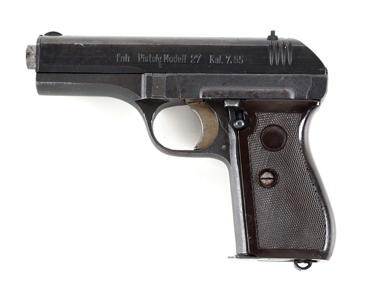 (C) GERMAN OCCUPATION FNH CODE CZ MODEL 27 SEMI AUTOMATIC PISTOL.