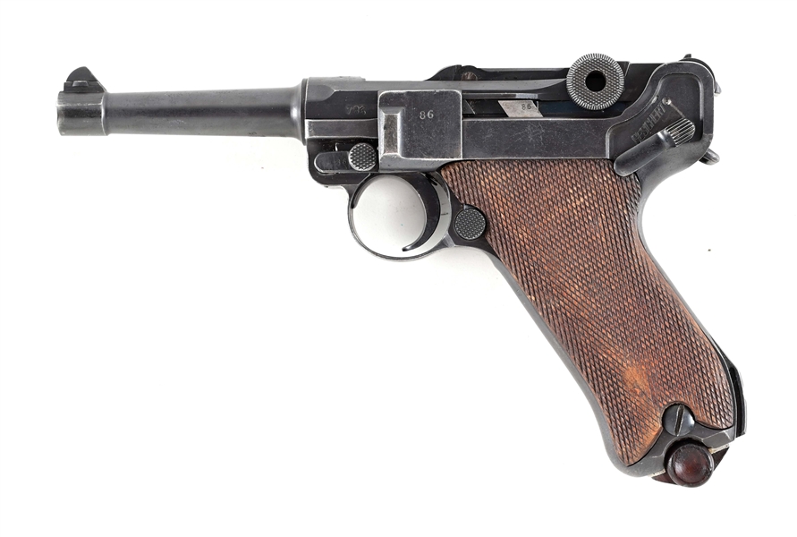 (C) 1921 DATED WEIMAR ERA DWM P.08 LUGER SEMI AUTOMATIC PISTOL.