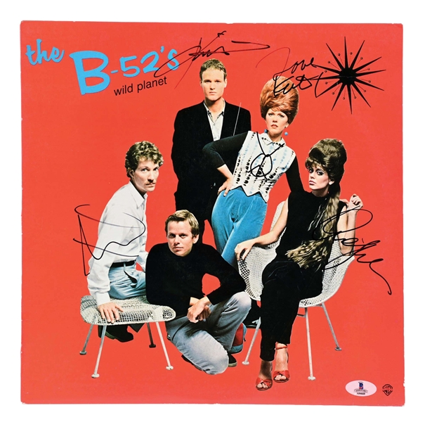 AUTOGRAPHED COPY OF THE B-52S "WILD PLANET" ALBUM