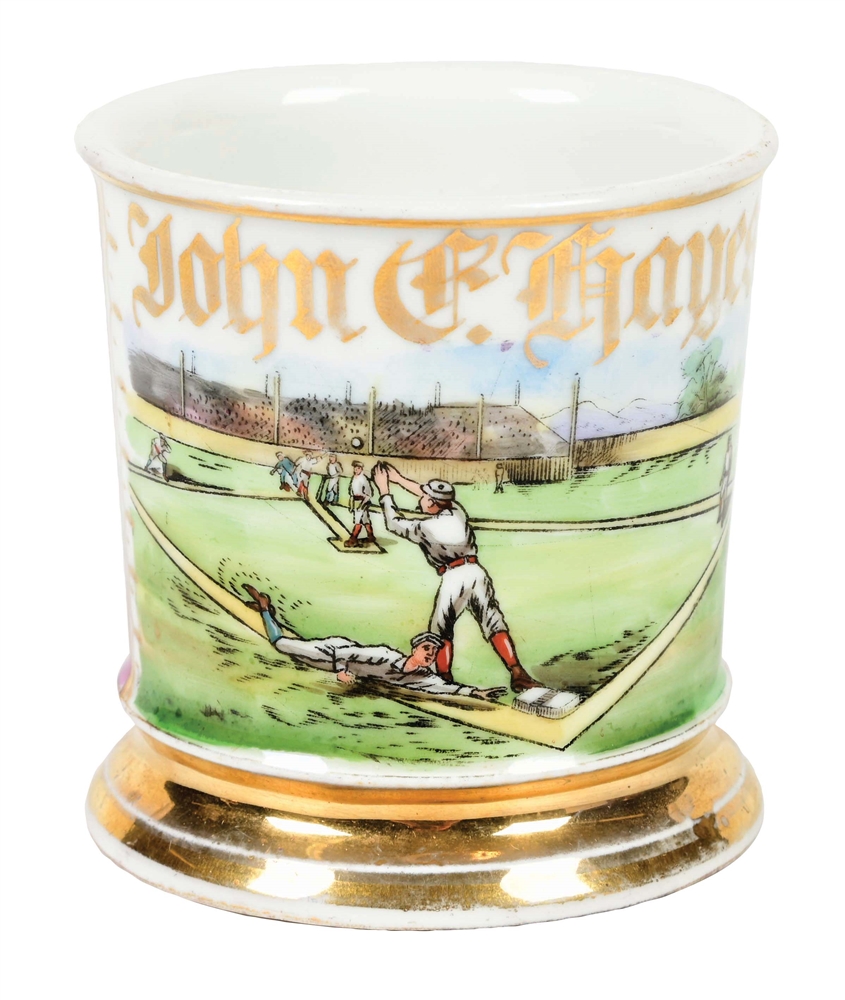 "JOHN HAYES" BASBALL PLAYER SHAVING MUG