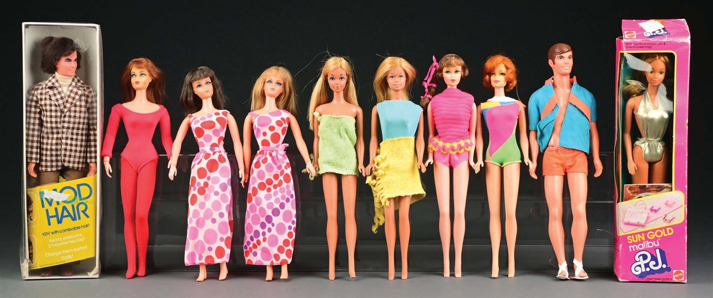 MOD ERA LOT OF 10 BARBIES