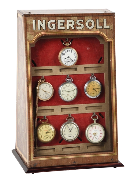 INGERSOLL POCKET WATCH DISPLAY CASE