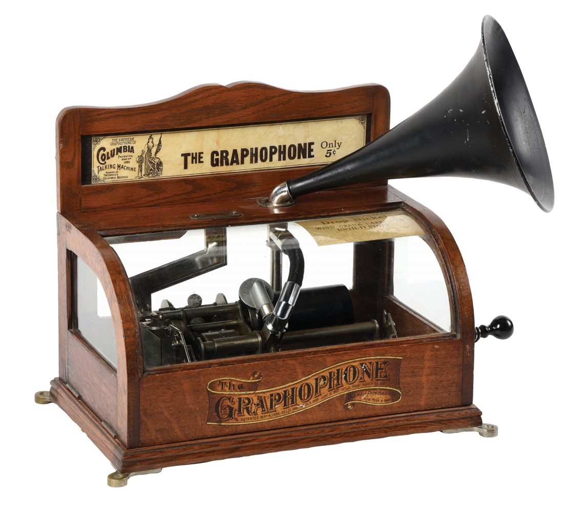 5¢ COLUMBIA MODEL BS COIN OPERATED PHONOGRAPH