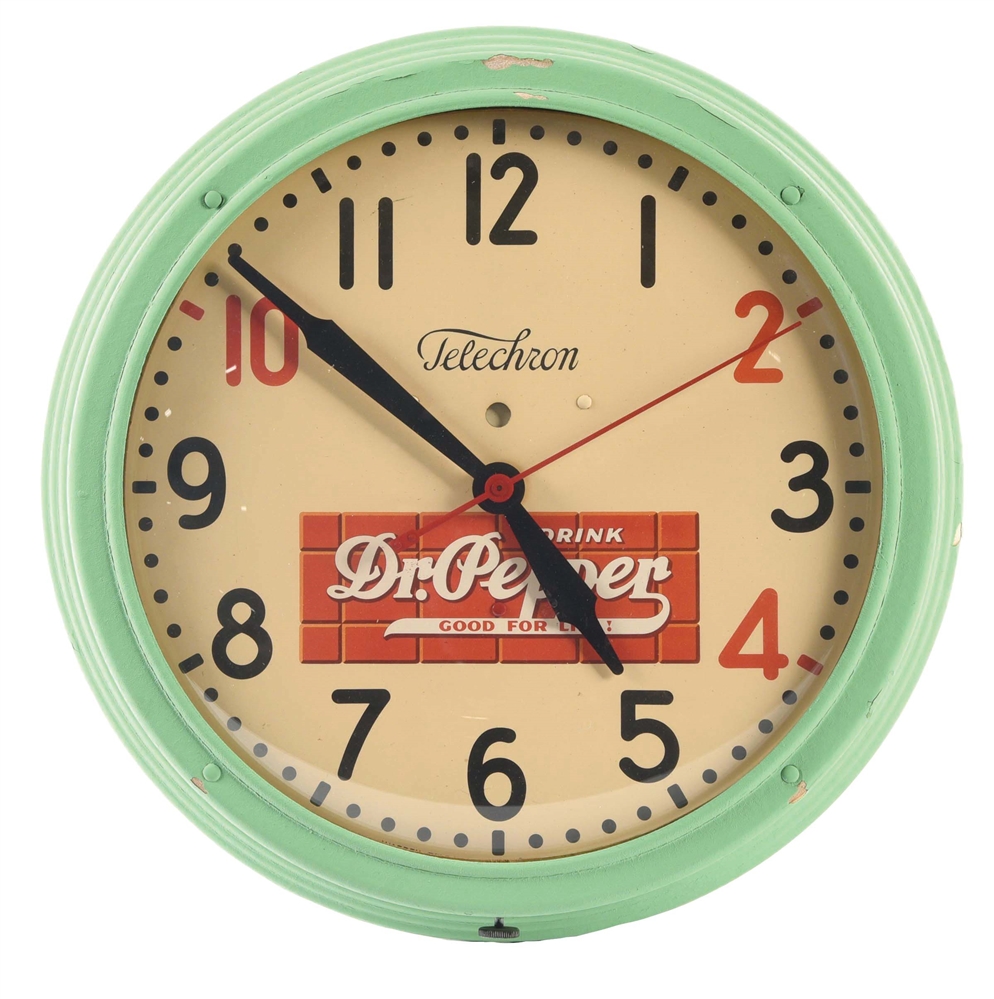 DR. PEPPER TELECHRON CLOCK