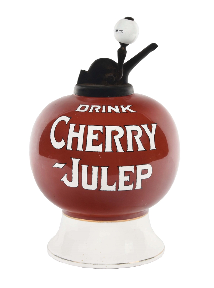 DRINK CHERRY JULEP CERAMIC SYRUP DISPENSER