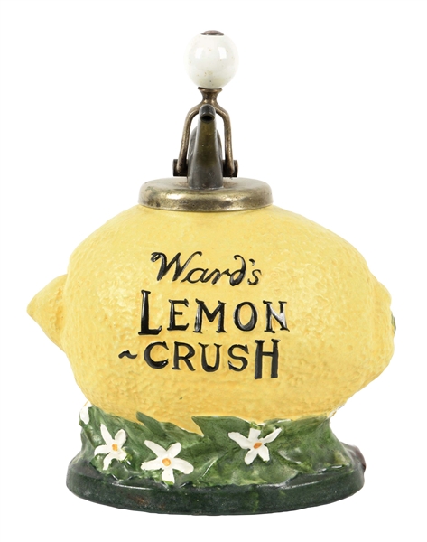 WARDS LEMON CRUSH CERAMIC SYRUP DISPENSER