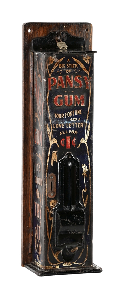 1¢ LONDON NOVELTY CO. "PANSY" GUM VENDING MACHINE