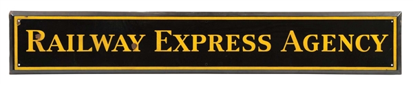 PORCELAIN RAILWAY EXPRESS AGENCY SIGN