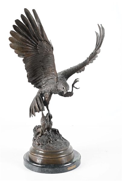 BRONZE STATUE "FALCON" JULES MOIGNIEZ.