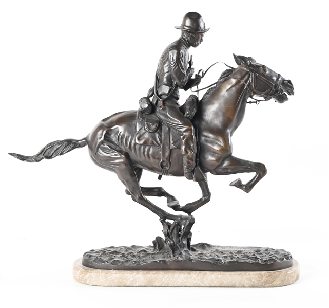 FREDERIC REMINGTON TROOPER OF THE PLAINS BRONZE