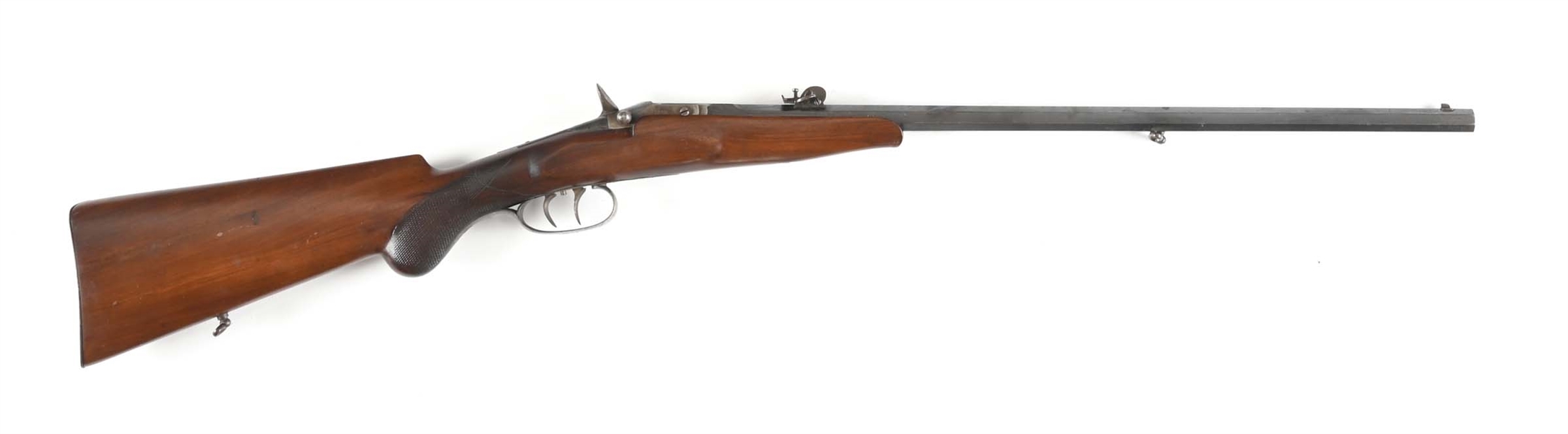 (C) GERMAN FLOBERT TYPE  .22 RF SINGLE SHOT RIFLE.