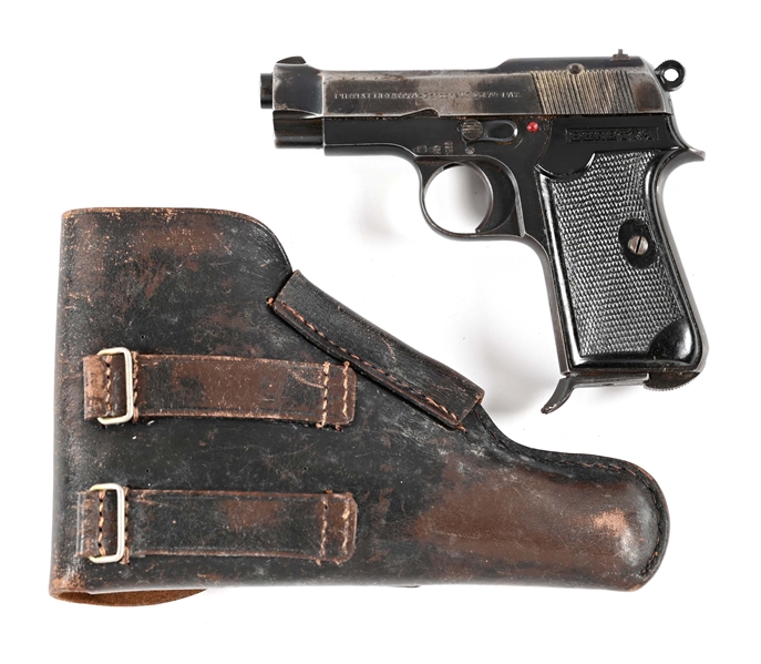 (C) BERETTA MODEL 34 .380 ACP SEMI-AUTOMATIC PISTOL WITH HOLSTER