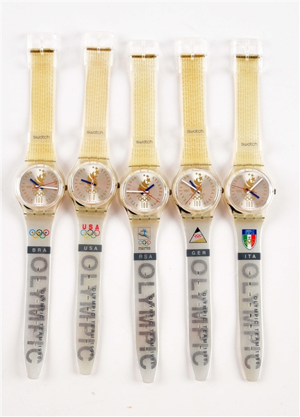 LOT OF 5: OLYMPIC SPECIALS SWATCHES