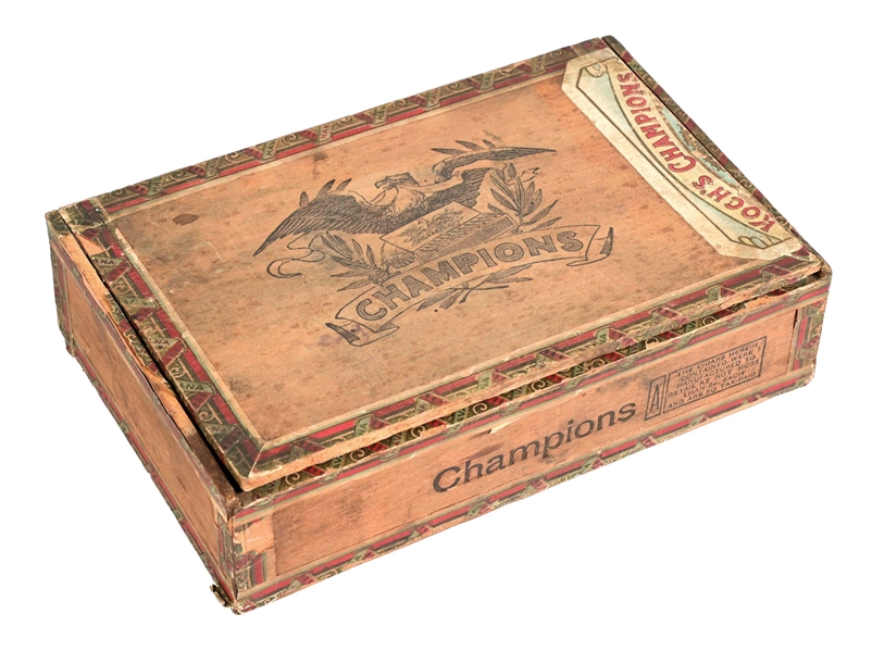 VINTAGE KOCHS CHAMPIONS CIGAR BOX