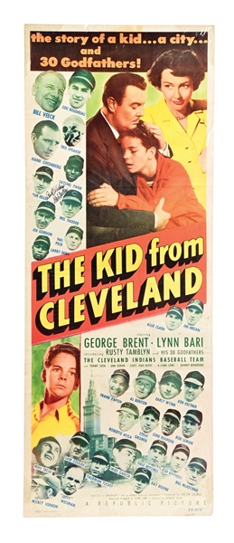 1949 REPUBLIC "THE KID FROM CLEVELAND" ONE-SHEET MOVIE POSTER