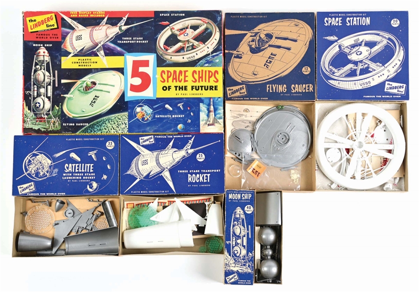 RARE LINDBERG SPACESHIPS OF THE FUTURE MODEL KIT