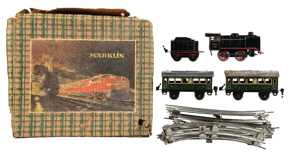 GERMAN MARKLIN POST-WAR PASSENGER TRAIN SET W/ ORIGINAL BOX