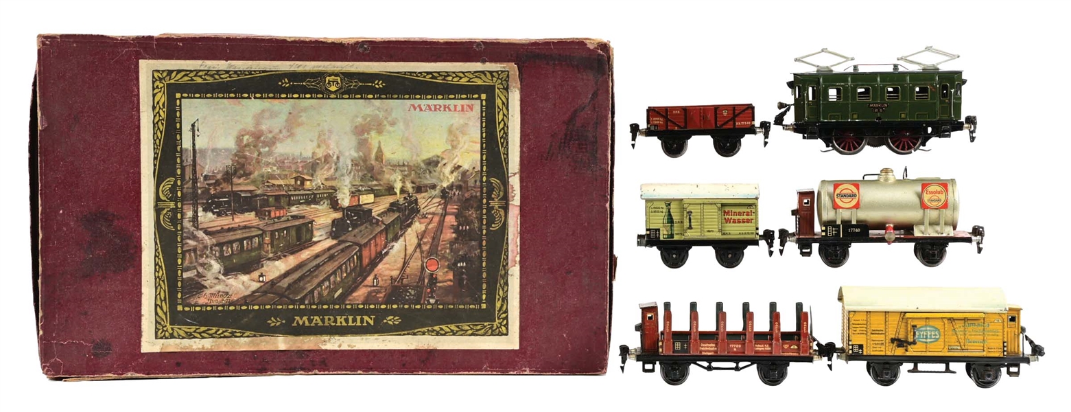 GERMAN MARKLIN O-GAUGE FREIGHT TRAIN SET W/ ORIGINAL BOX