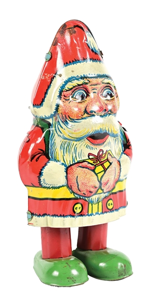 CHEIN TIN LITHO WIND-UP SANTA CLAUS WADDLER TOY