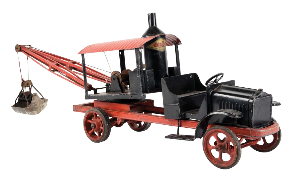 KELMET BIG BOY PRESSED STEEL STEAM SHOVEL TRUCK WITH SPOKE WHEELS