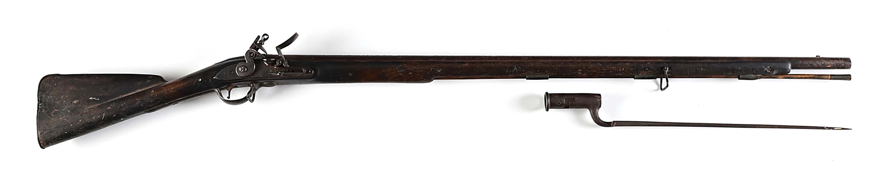 (A) PATTERN 1757 SEA SERVICE MUSKET WITH BAYONET.