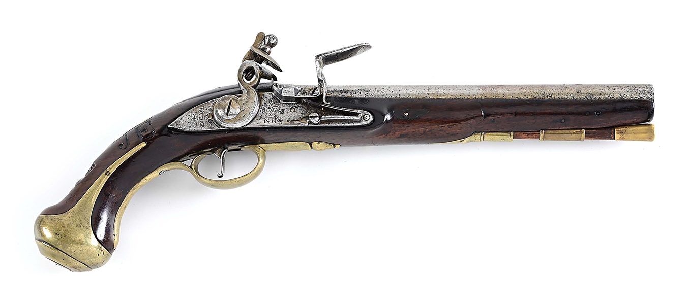 (A) EXTREMELY RARE DUBLIN CASTLE P1762 HORSE GUARDS PISTOL BY TRULOCK