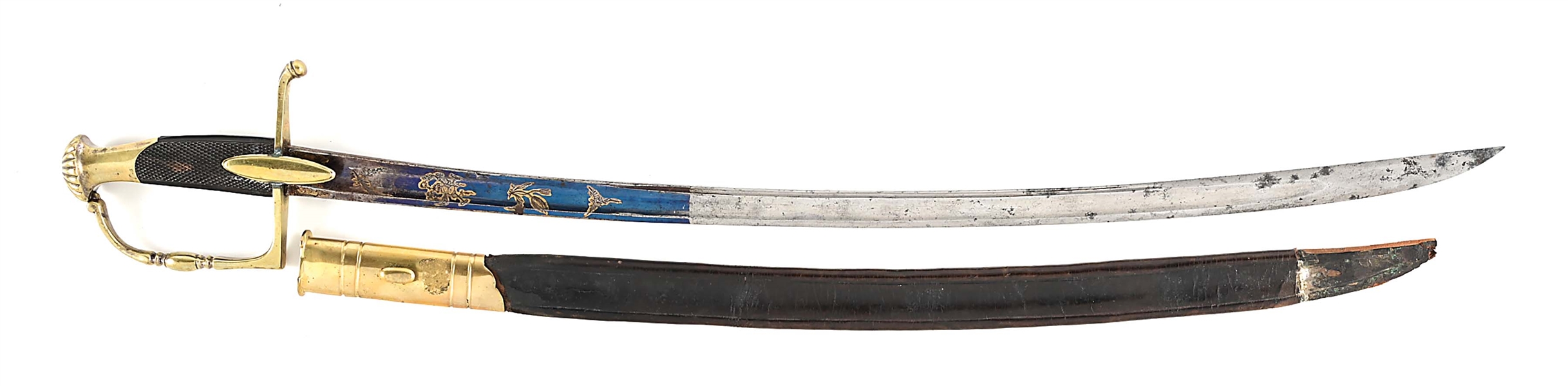 FRENCH-MADE, OFFICERS SABER OF THE WAR OF 1812 ERA.