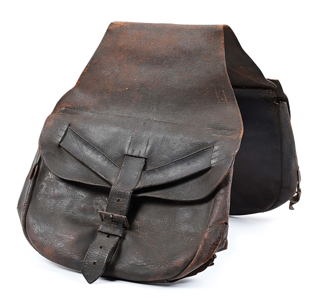 WAR OF 1812 SADDLEBAGS ATTRIBUTED TO BRIGADIER GENERAL JAMES MILLER, USA.