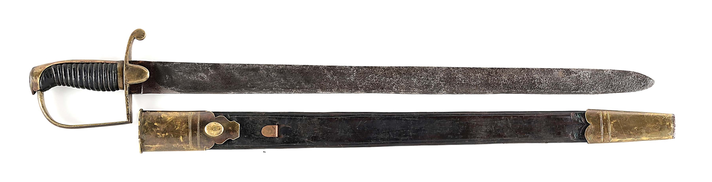 NAPOLEONIC ROYAL ARTILLERY FOOT SWORD WITH SCABBARD.