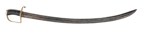 SABER WITH MAGNIFICENT BLADE BY PRAHL, LAST QUARTER OF 18TH CENTURY.