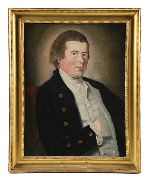 PORTRAIT OF CAPTAIN JOHN BARRY, "FATHER OF THE AMERICAN NAVY", C. 1776..