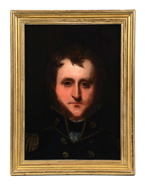 WILLIAM JAMES HUBARD (1807-1862). LIEUTENANT WILLIAM HINDMAN CAMPBELL, USN, 1826.