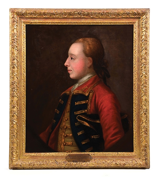 FRENCH & INDIAN WAR PORTRAIT OF LT. WILLIAM SNOW STEELE, CIRCA 1759.